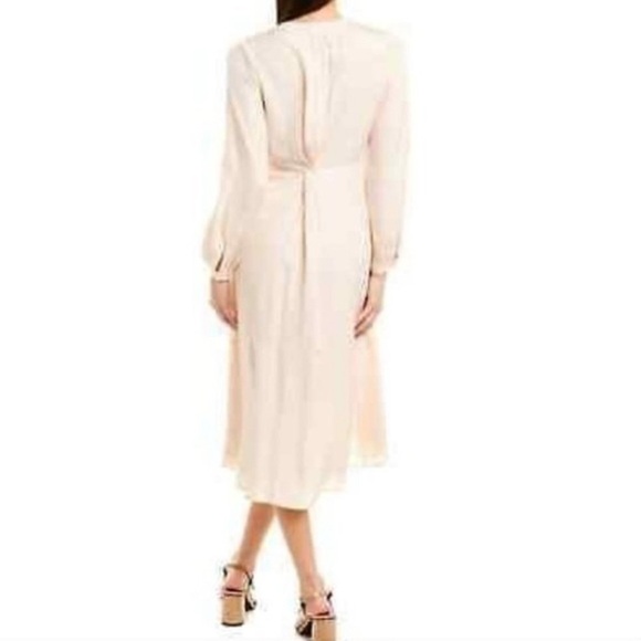 Vince NWT Women’s Twist Drape Long Sleeve Dress in Oat Blush, size 6 - Picture 14 of 14
